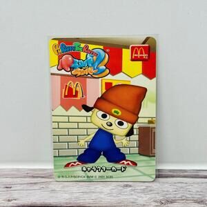 PaRappa the Rapper 2 McDonald's Promo Card Official Sony 2001 Japan US Seller